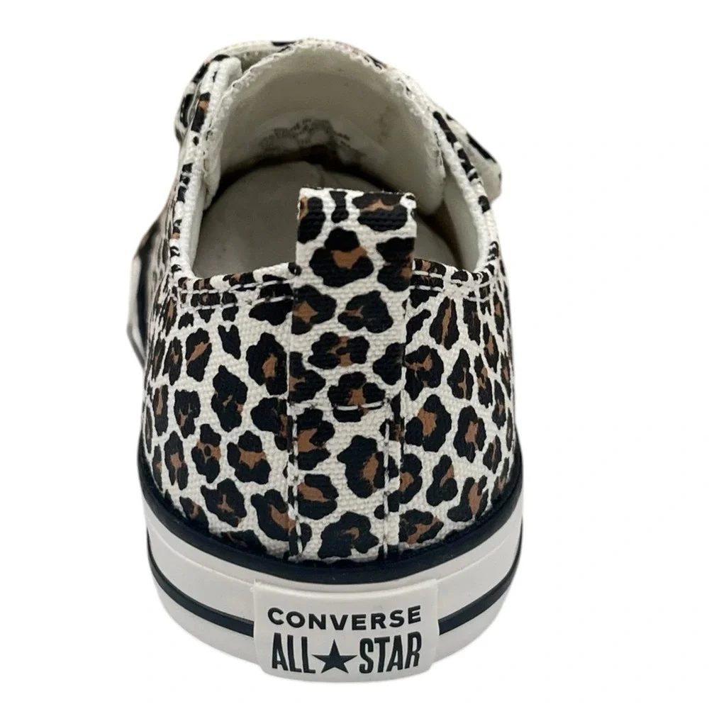 Converse Chuck Taylor Toddler Girls Slip-on Sneakers 9 Brown/White Leopard Print